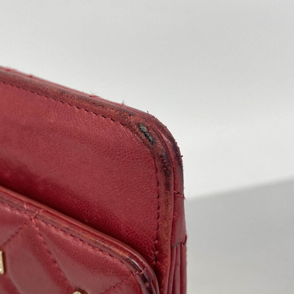 Chanel Matelassé Icon Clutch Bag, Lambskin, Red Champagne, Women's - Picture 6 of 12